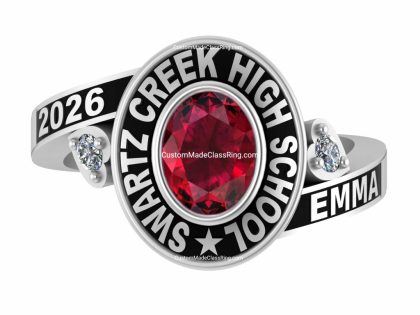 Best Custom Class Ring,School Class ring jewelry for woman personalized gift fully customized for her sterling silver - Custom Made Class ring