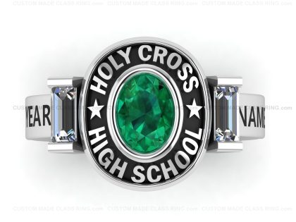 Custom class ring for her high school