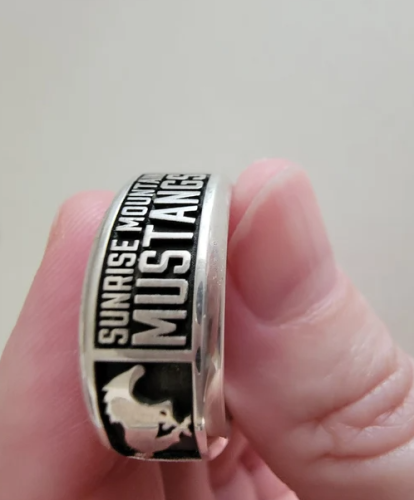 Custom Class band ring for Men and Women , high school class rings , color enamel graduation ring 2024 2025 2026 , Her graduation gift- Custom Made Class ring photo review